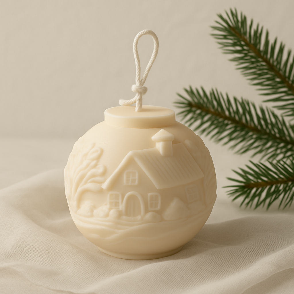 Winter Cottage Candle