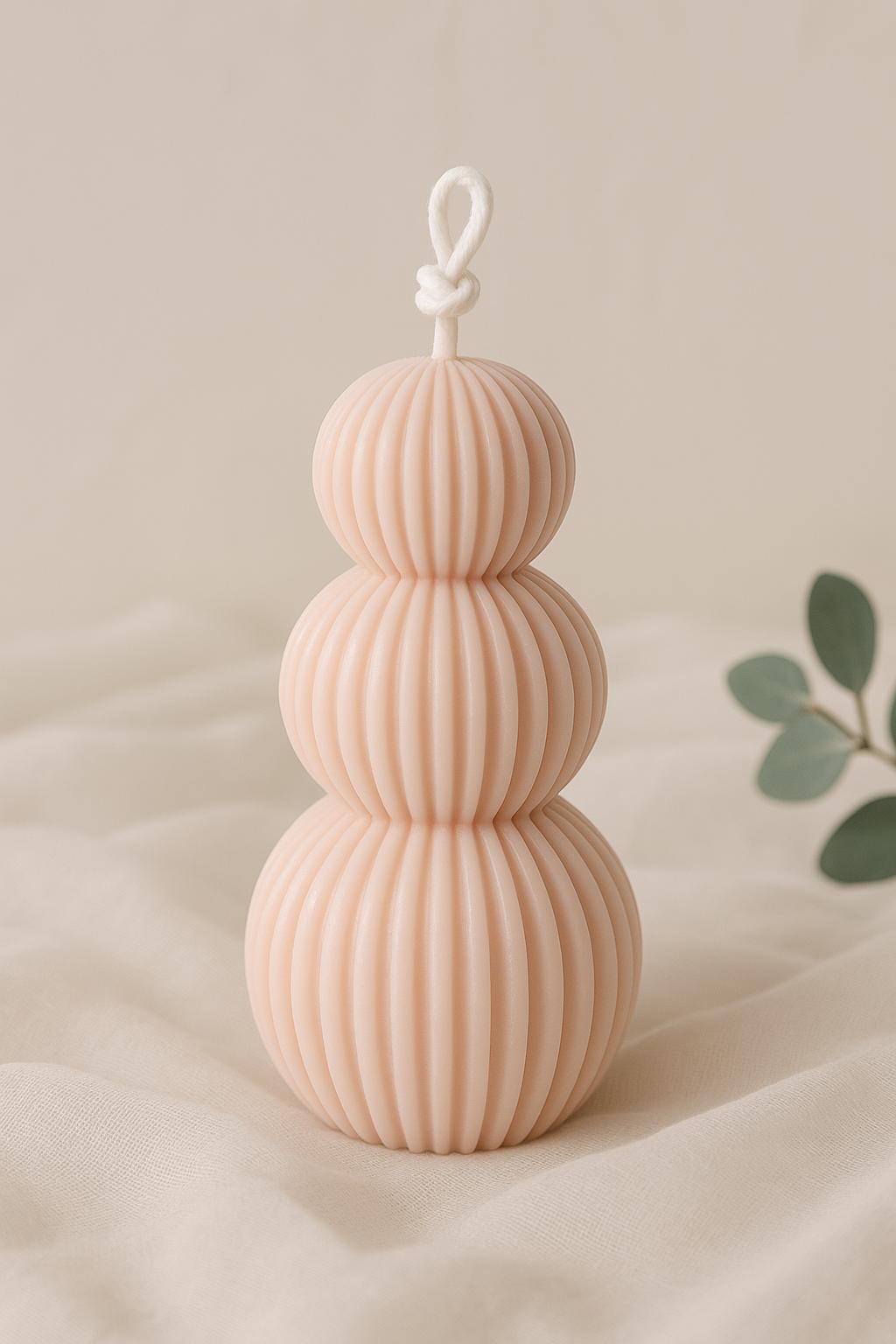 Ripple Trio Sculpture Candle